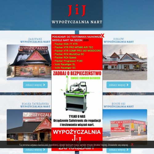 Skitury zakopane wypożyczalnia w Zakopanem