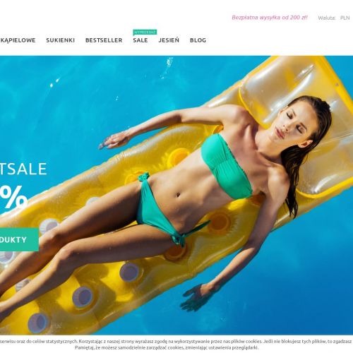 Kostium kąpielowe jednoczęściowy