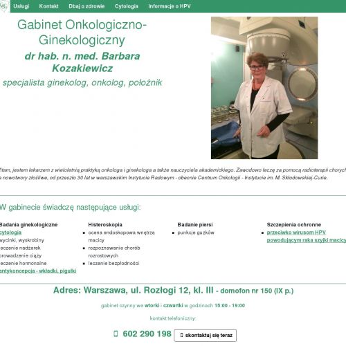 Ginekolog onkolog - Warszawa