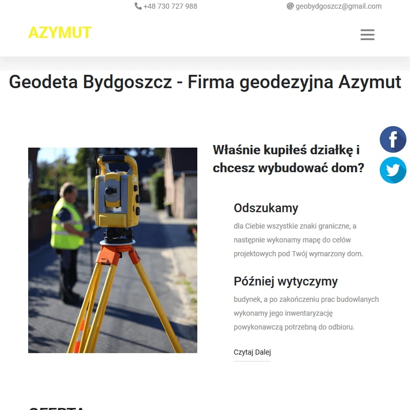 Szubin - geodeta dąbrowa chełmińska
