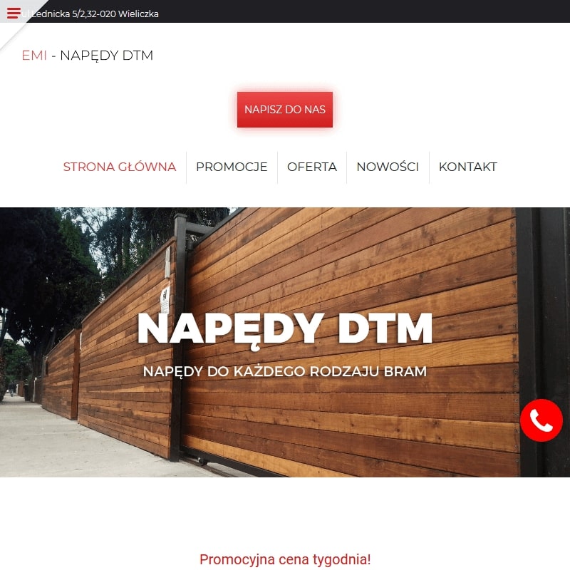 Napęd bramy przesuwnej dtm - Tarnów