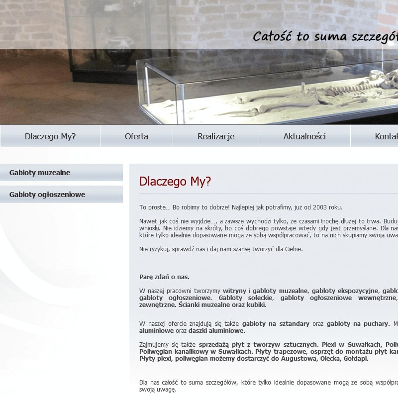 Gabloty wiszące szklane - Suwałki