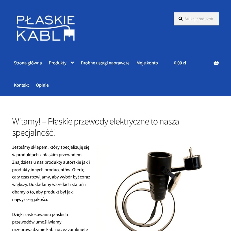 Płaski kabel elektryczny