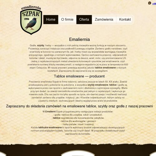 Godła emaliowane - Kraków