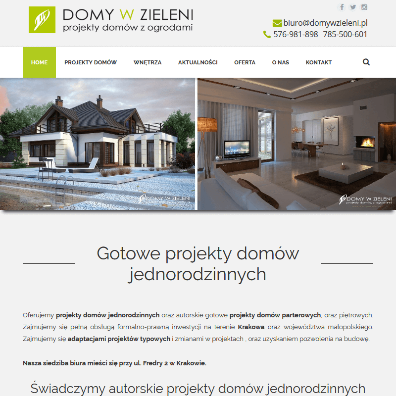 Kraków - projekt domu parterowego