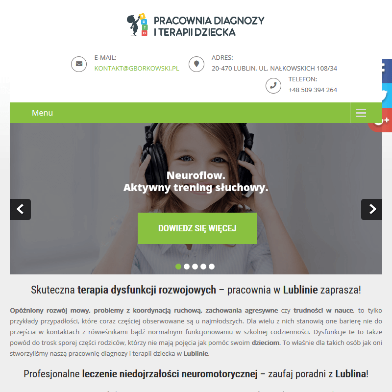 Neuroflow trening słuchowy Lublin