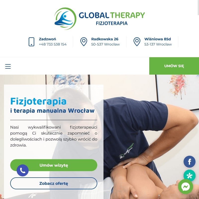 Wrocław - fizjoterapeuta masażysta