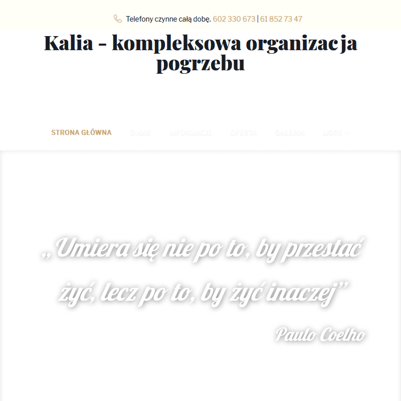 Usługi pogrzebowe cennik