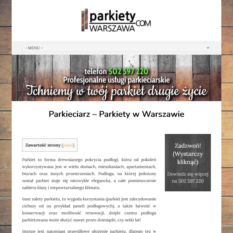 Firmy parkieciarskie w Warszawie