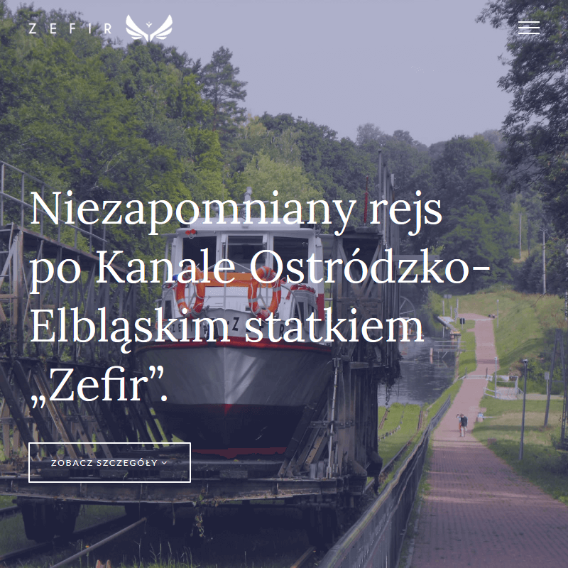 Rejsy kanałem ostródzko elbląskim